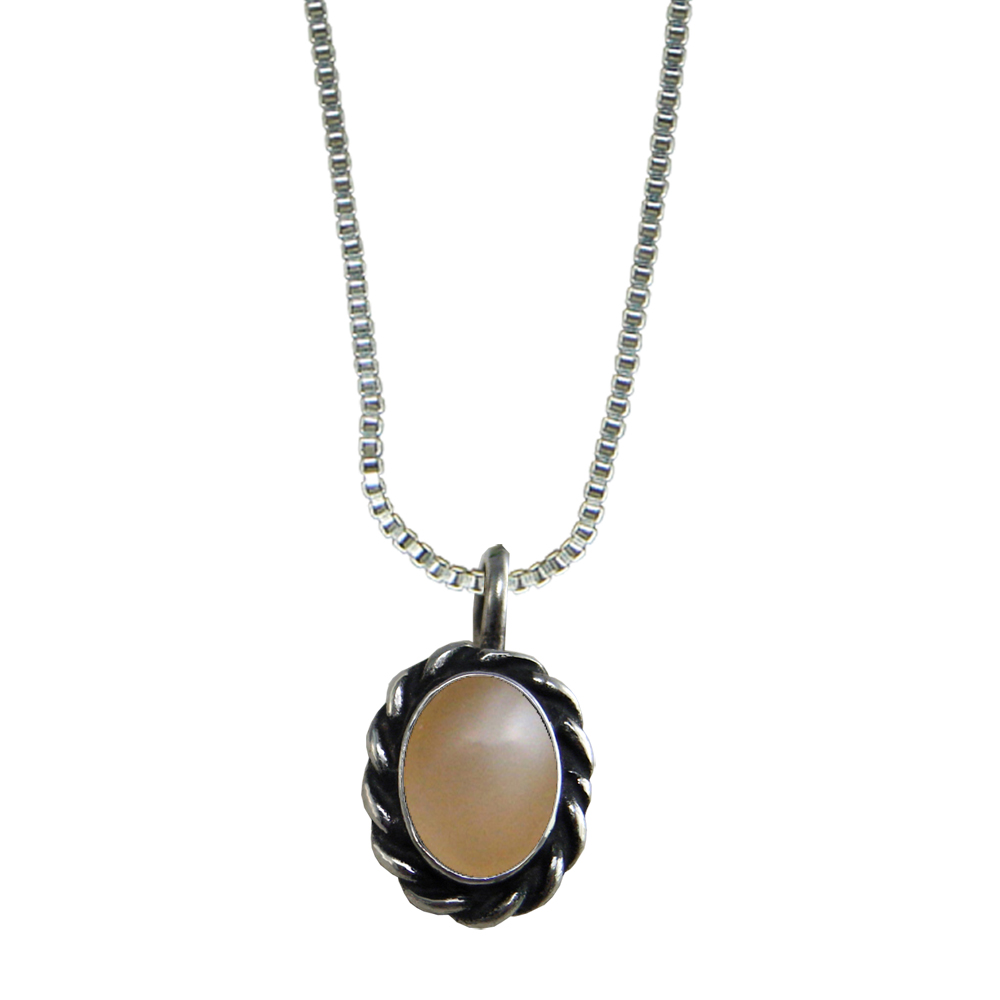 Sterling Silver Little Peach Pendant Necklace